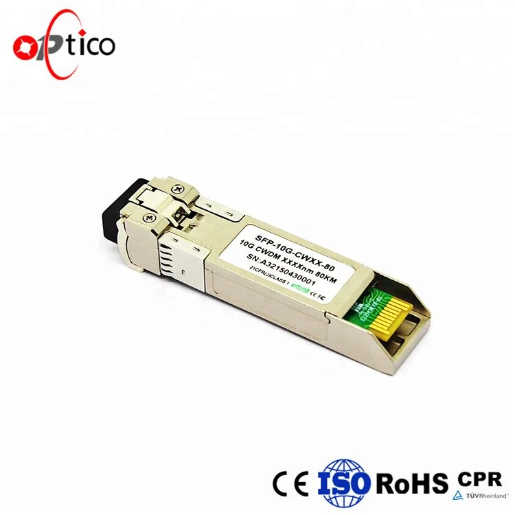 10G CWDM SFP+ Module 80km 1260--1610nm 10G CWDM SFP+ Module 80km 1260--1610nm