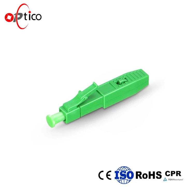 LC APC SM Optical Fiber Cauj Txuas